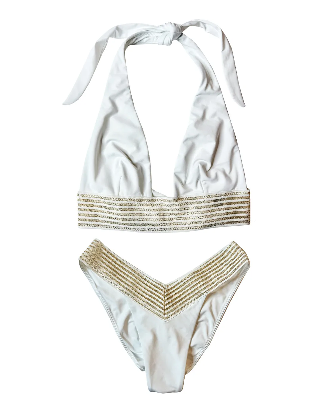 Addie Halter Top - White