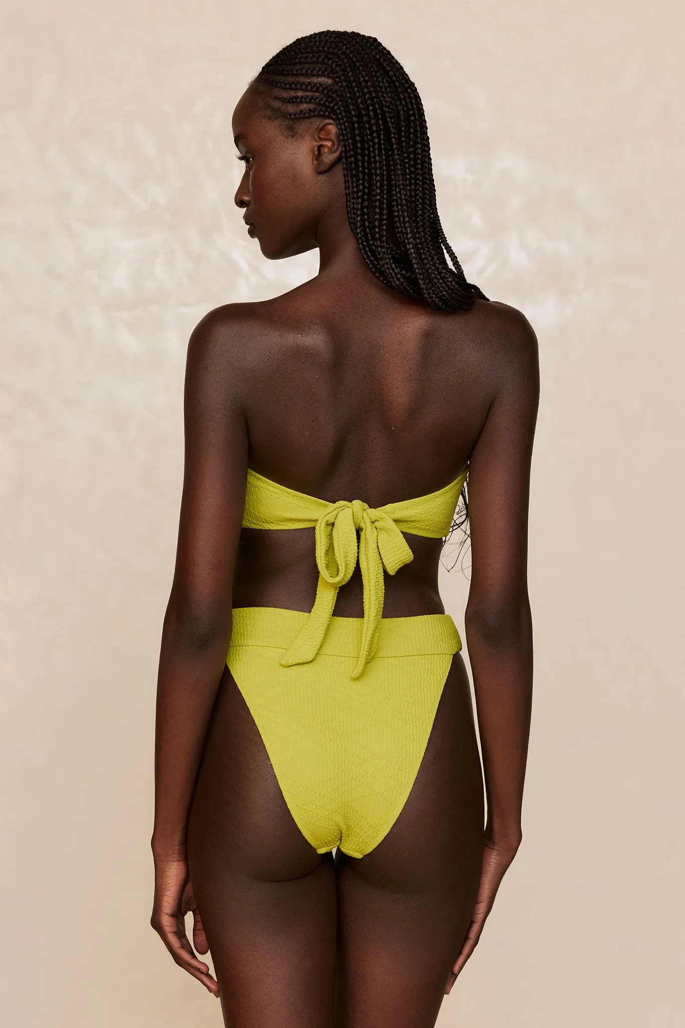 Antigua Bottom - Chartreuse Summer Plaid