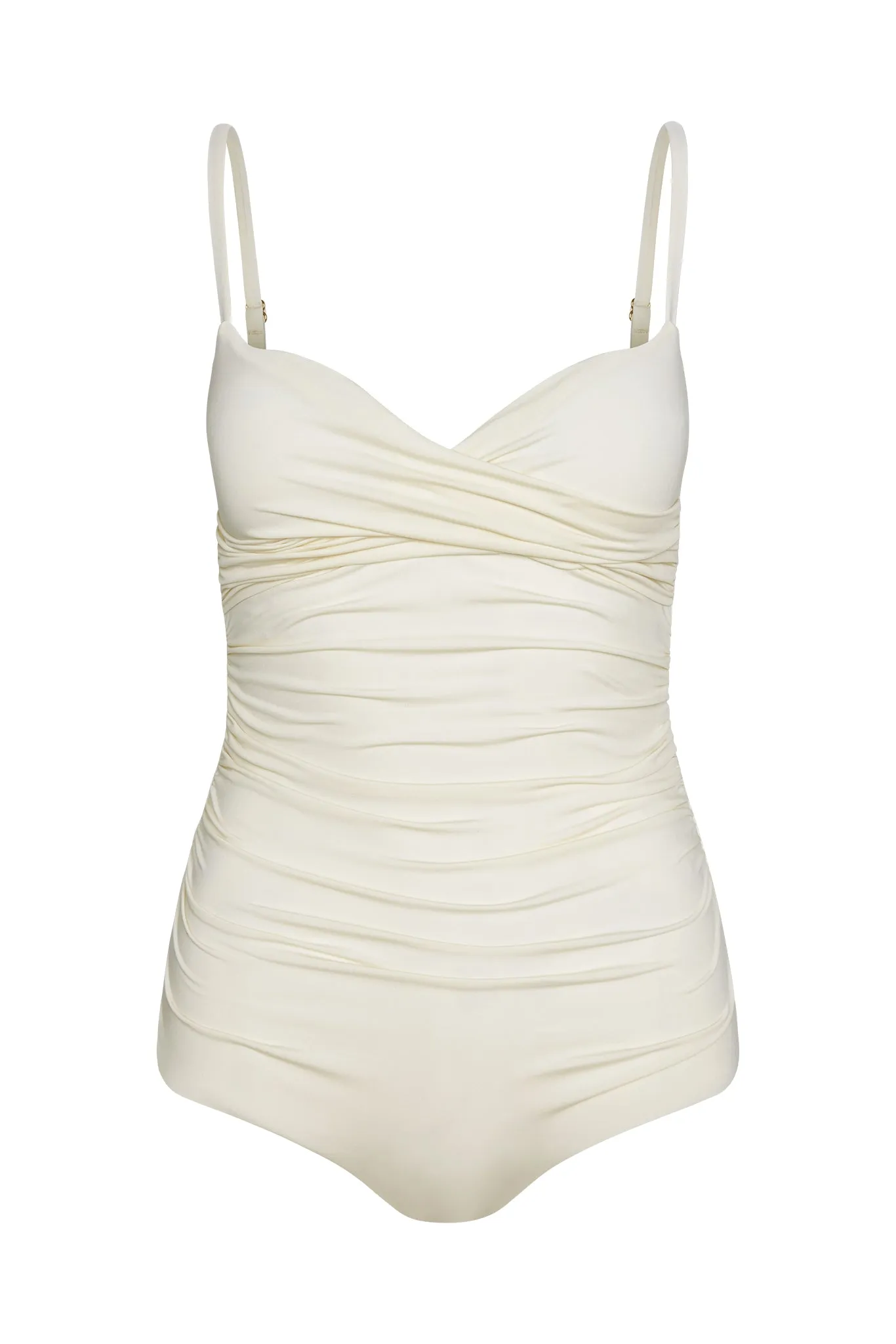 Bordeaux One Piece (Full Coverage) - Ivory