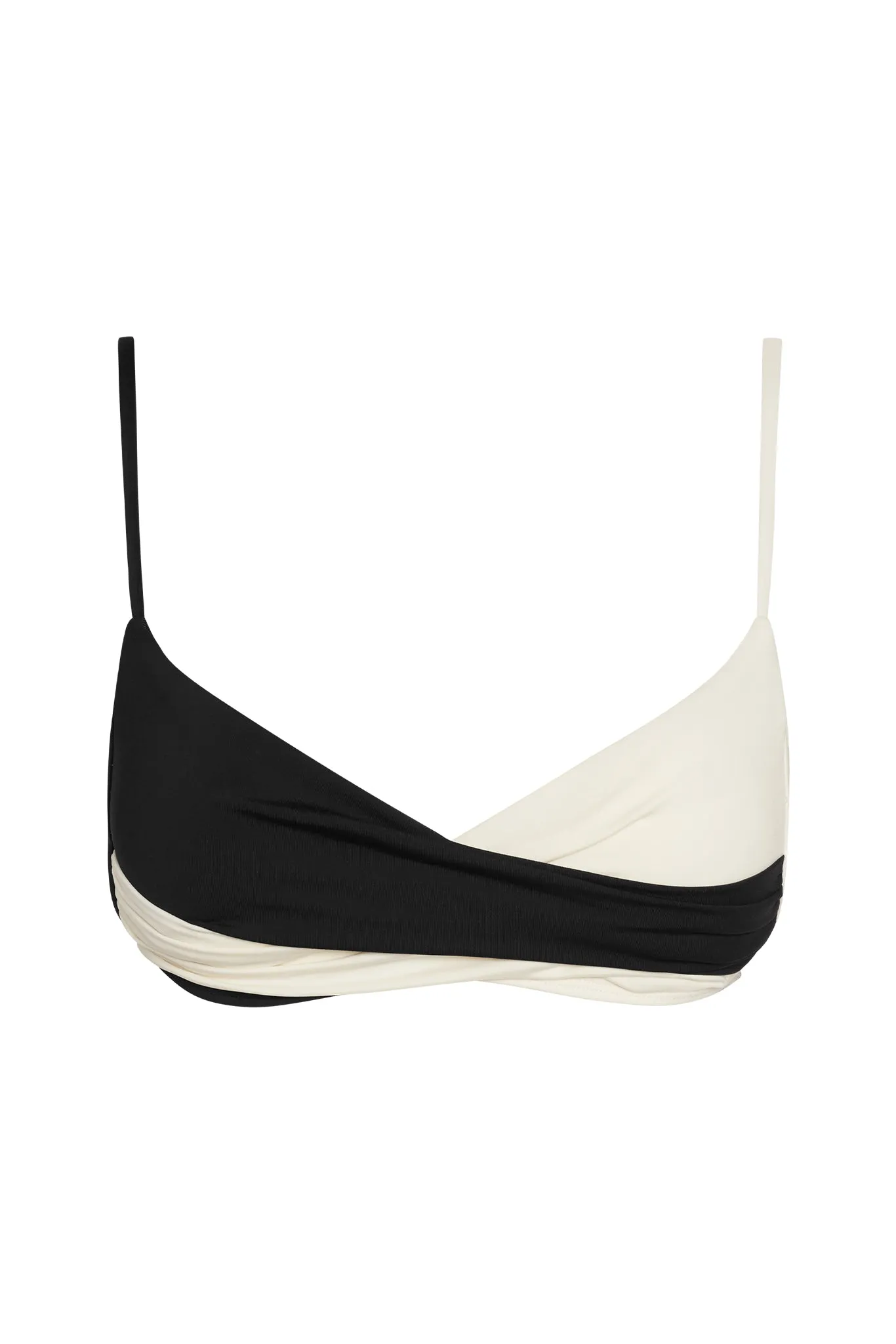 Bordeaux Top - Black/Ivory
