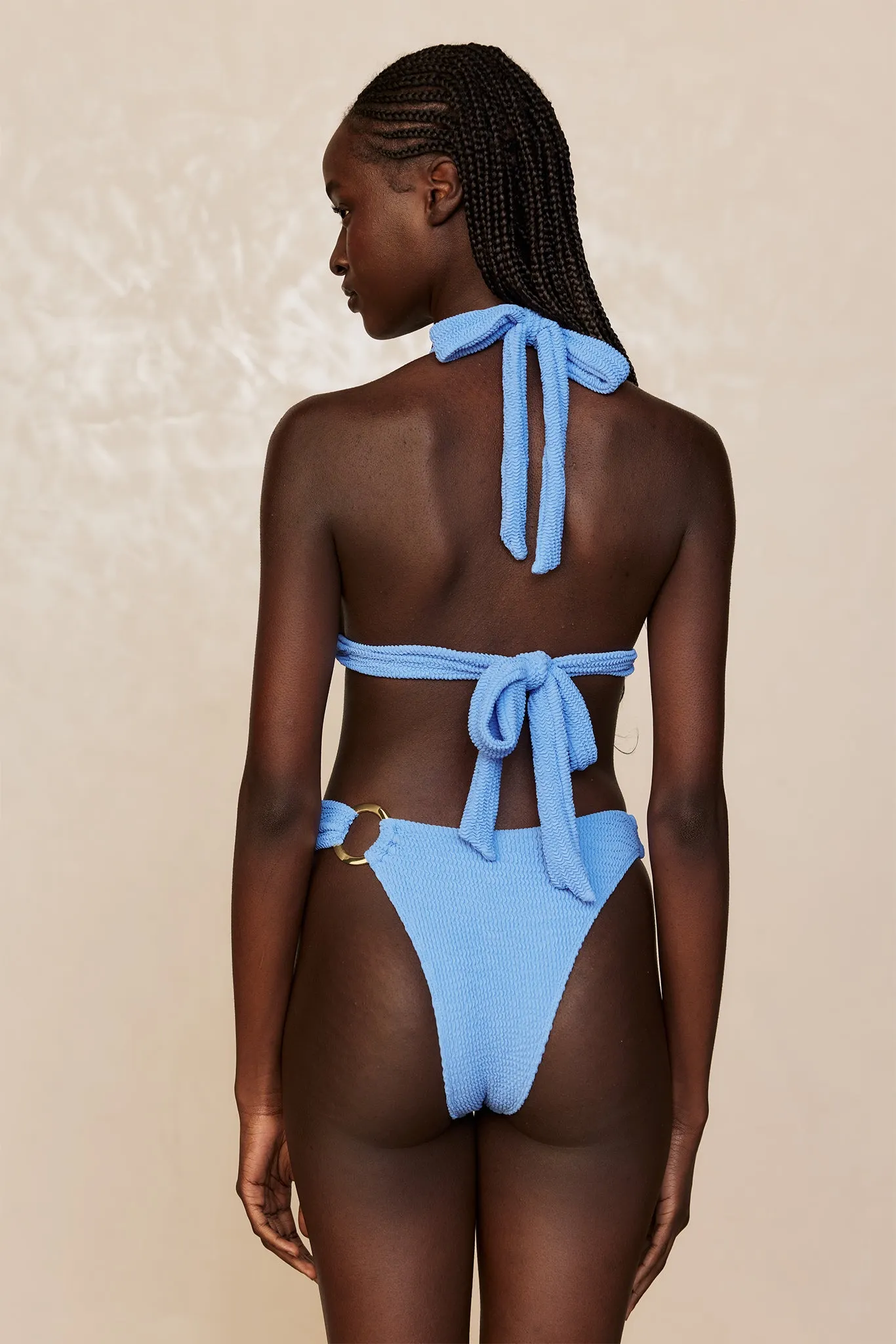 Bronte Bottom - Azure Crinkle