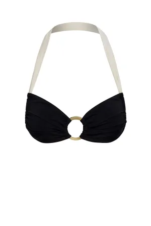 Bronte Top - Black/Ivory