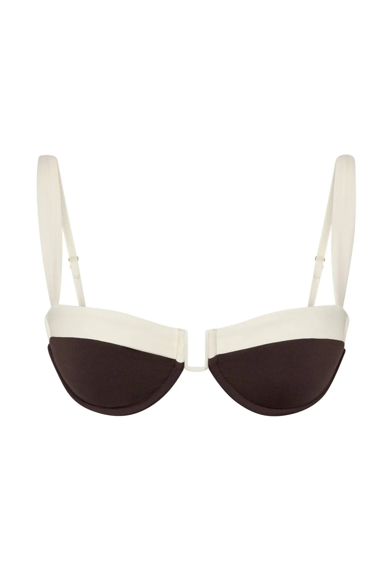Cala Roja Top - Espresso/Ivory