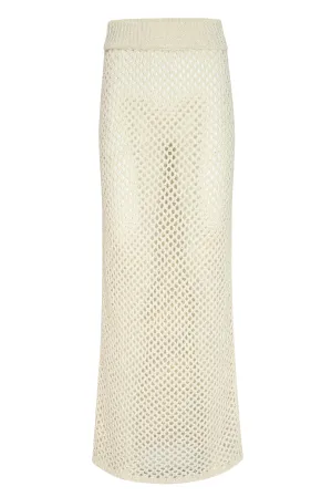 Cape May Skirt - Ivory Crochet