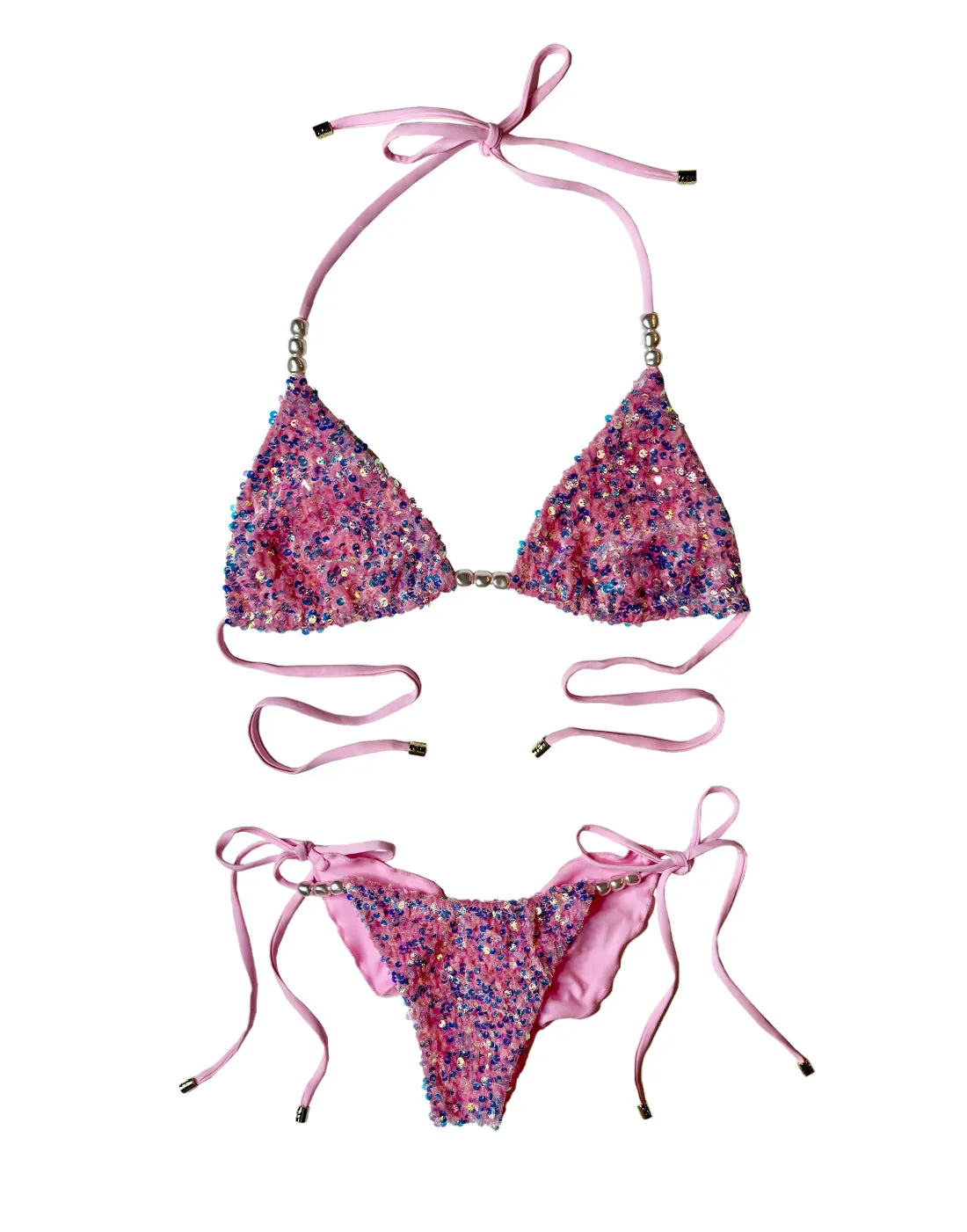 Capri Triangle Top - Pink
