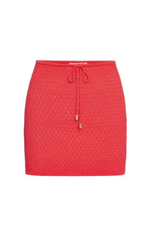 Cartagena Skirt - Strawberry Lace Crochet