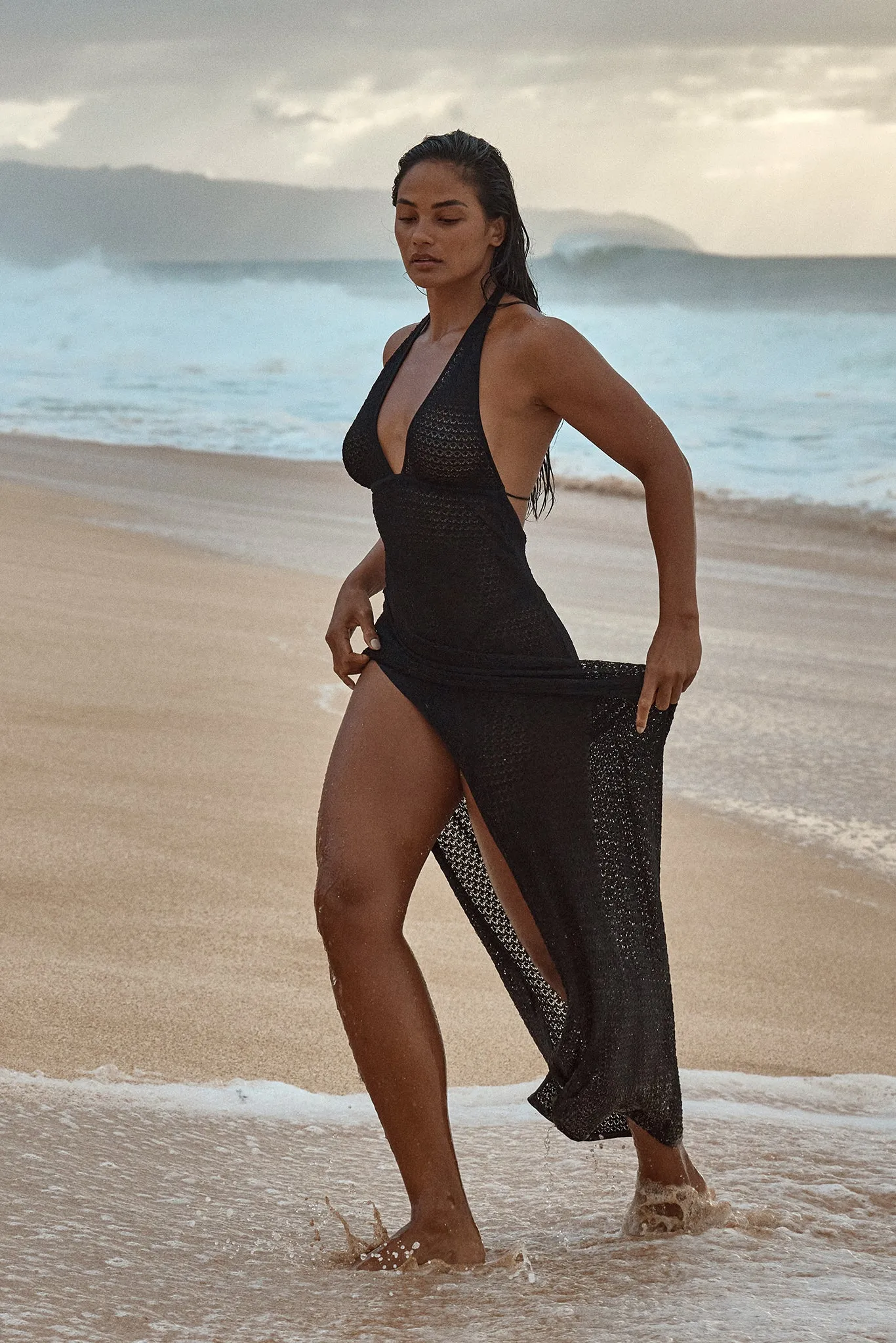 Catania Dress - Black Lace Crochet