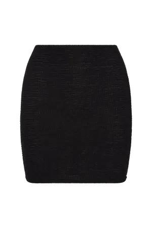 Cayman Skirt - Black Crinkle