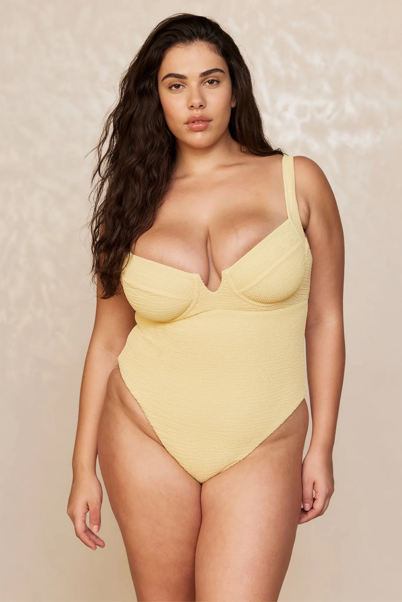 Clovelly One Piece - Honey Crinkle