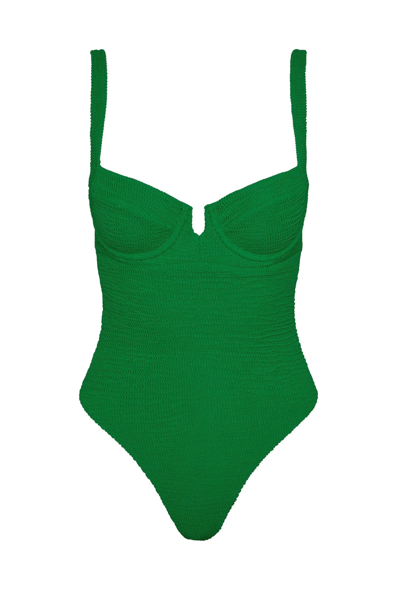 Clovelly One Piece - Palm Green Crinkle