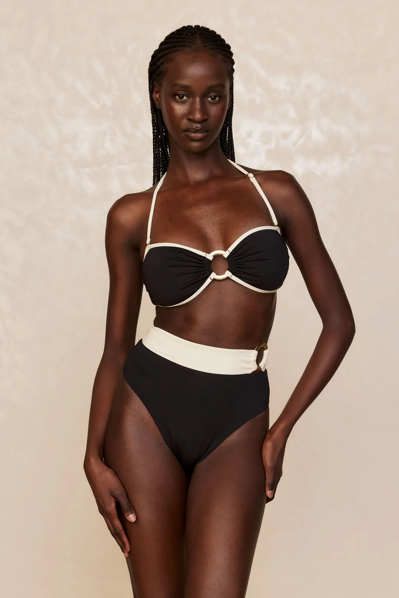 Costa Rica Bottom - Black/Ivory