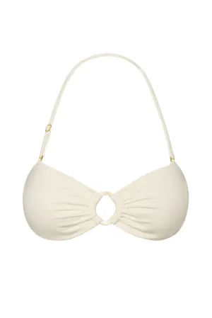 Costa Rica Top - Ivory w/ Pearl Ring