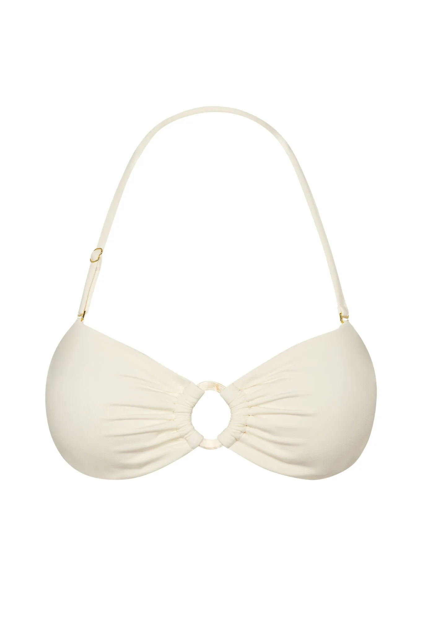 Costa Rica Top - Ivory w/ Pearl Ring