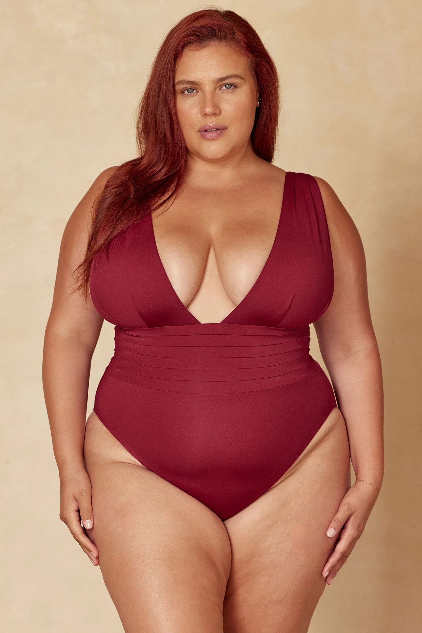 Florence One Piece - Burgundy