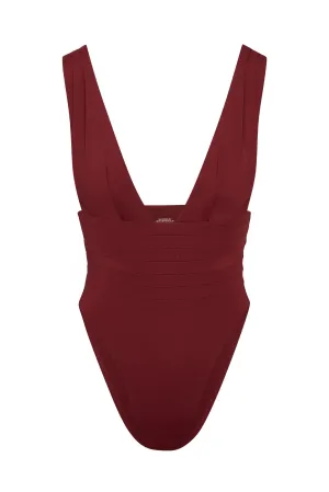 Florence One Piece - Burgundy