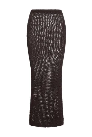 Fontelina Skirt - Espresso Petit Crochet