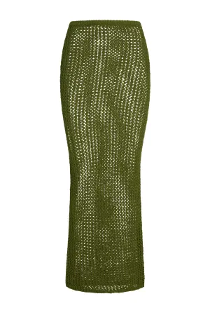Fontelina Skirt - Olive Petit Crochet