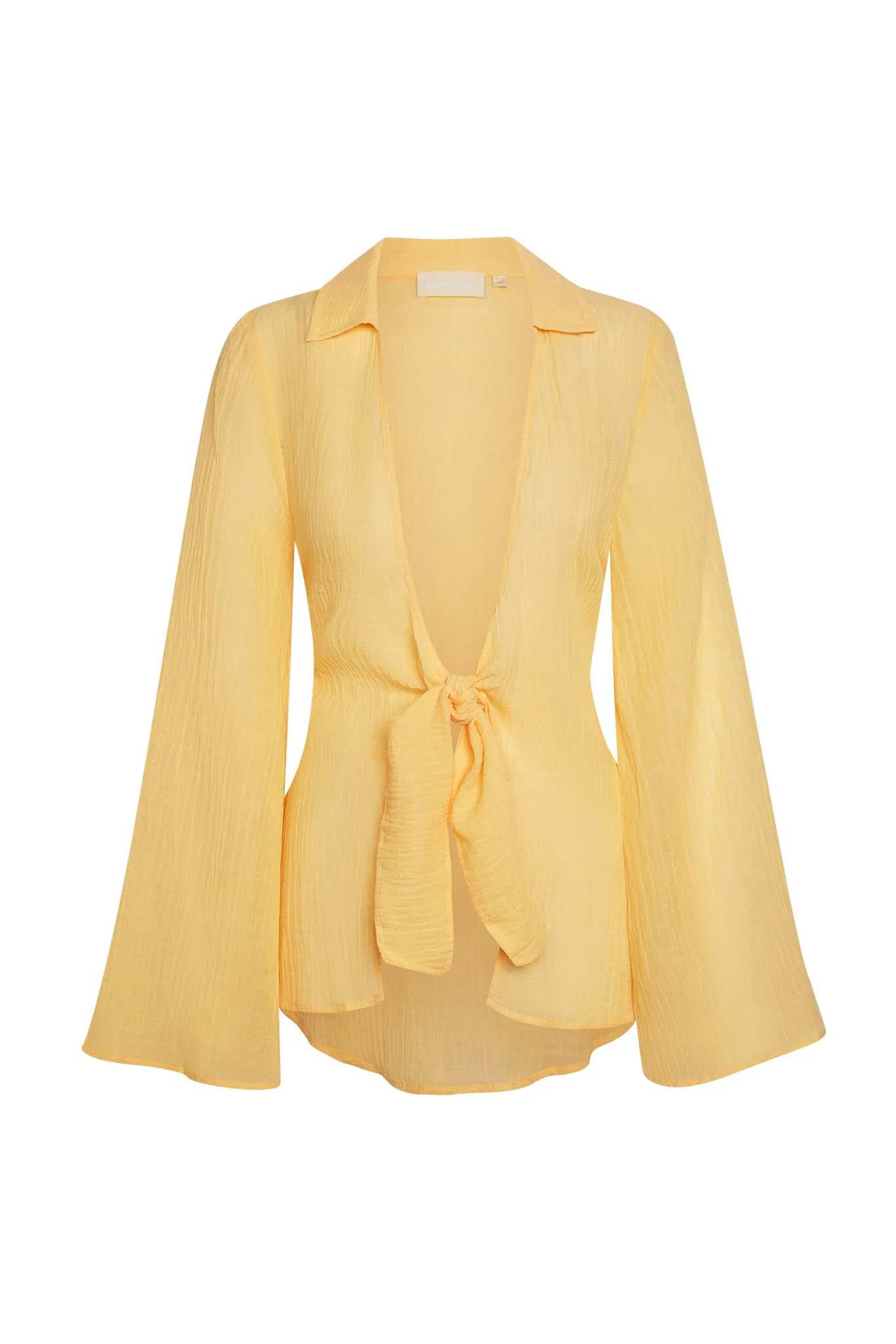 Grenada Tunic - Honey Crinkle Linen