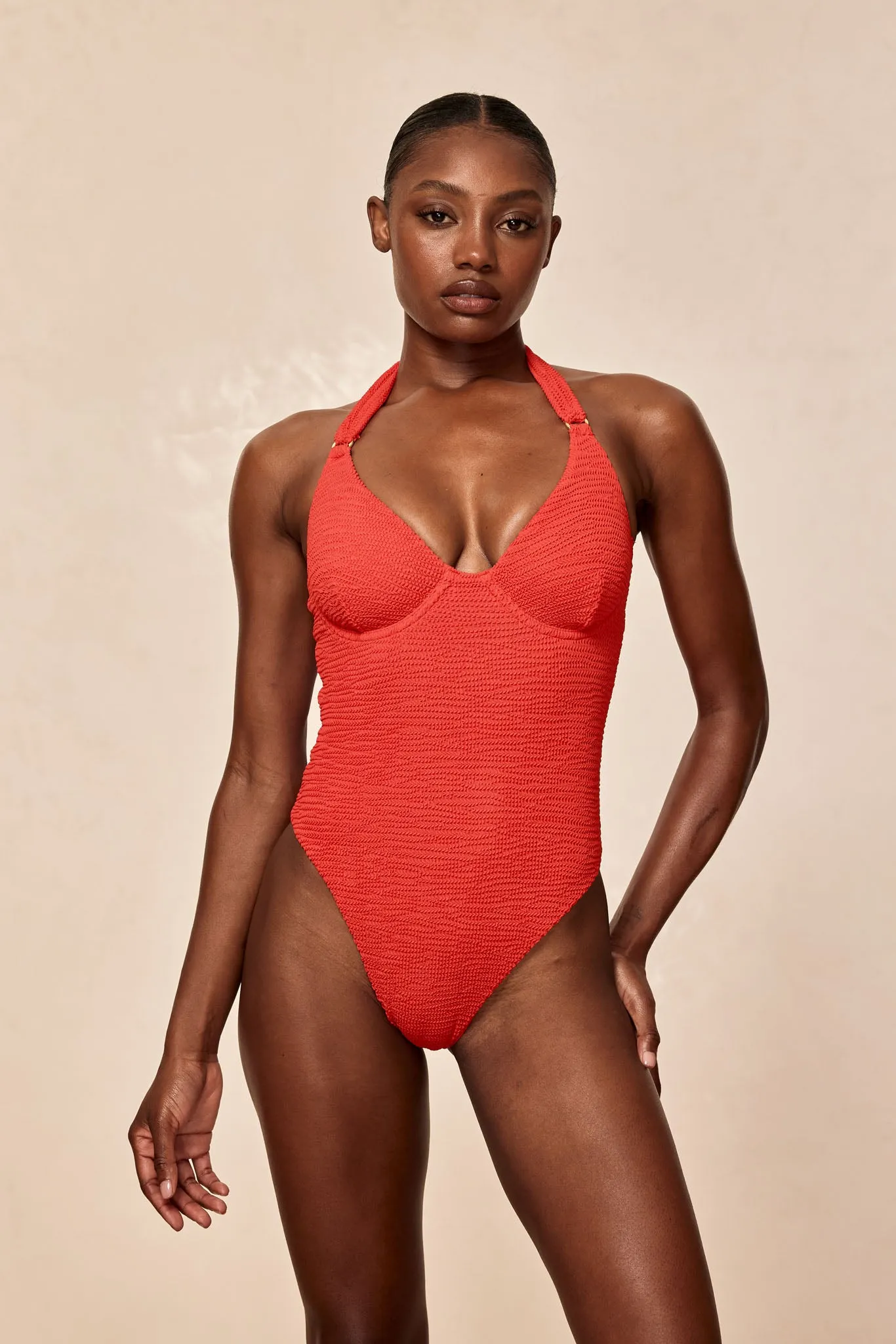 Honolulu One Piece - Chili Pepper Crinkle
