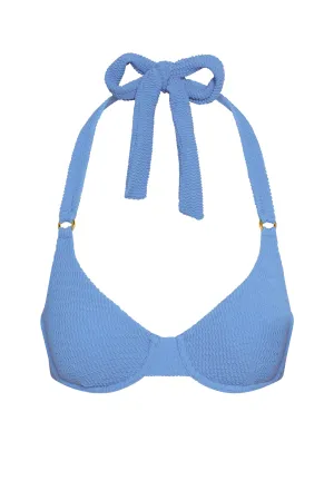 Honolulu Top - Azure Crinkle