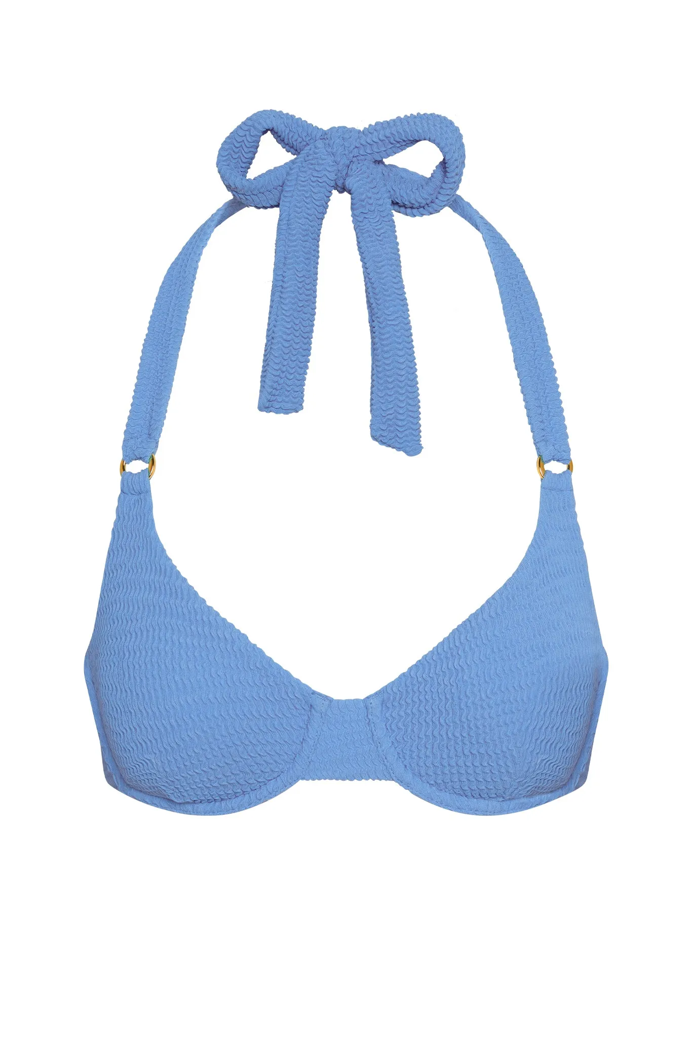 Honolulu Top - Azure Crinkle