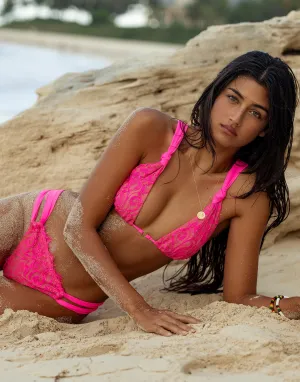 Lena Triangle Top - Rosa Shocking