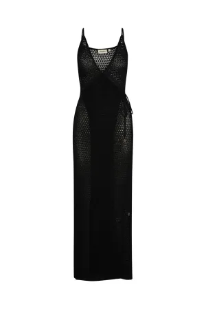 Levanzo Dress - Black Lace Crochet