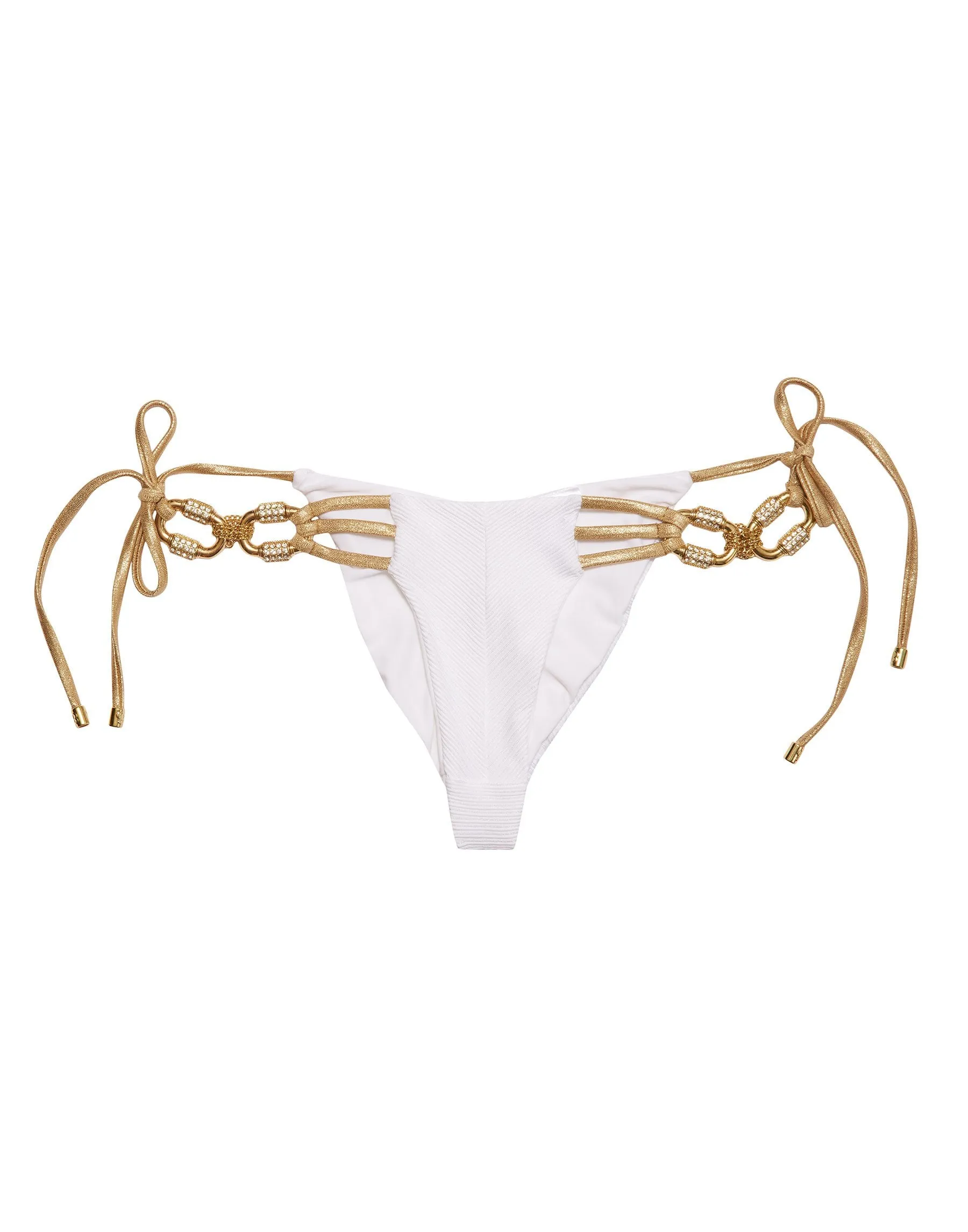 Madagascar Glam Tie Side Bottom - White