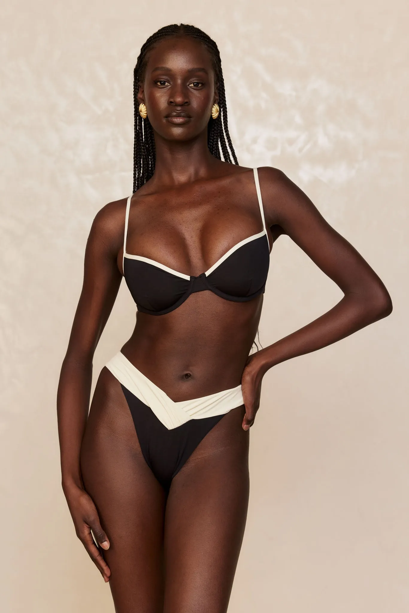 Marseille Bottom - Black/Ivory