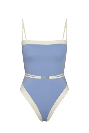 Miami One Piece - Azure/Ivory