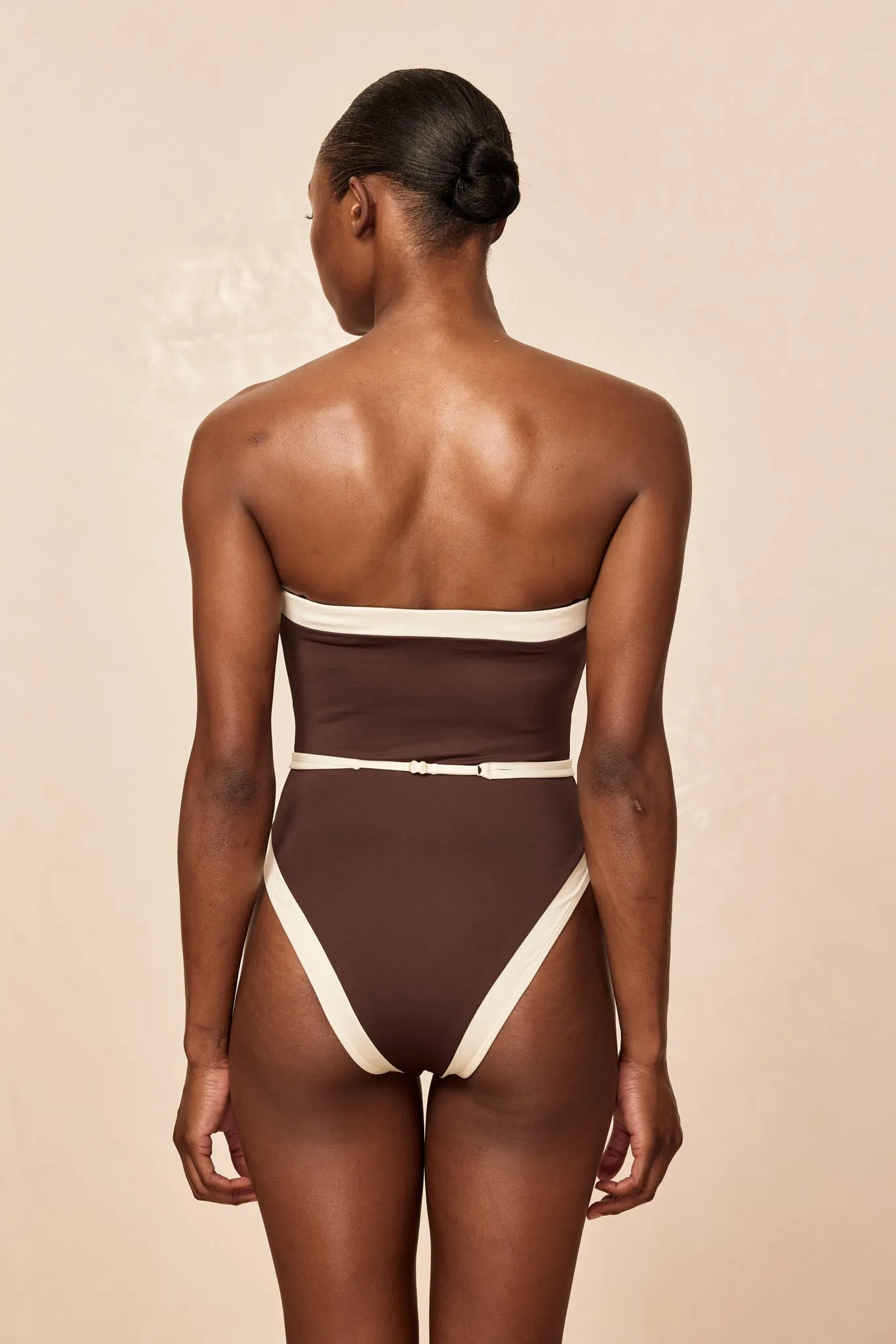 Miami One Piece - Espresso/Ivory