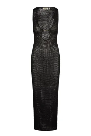 Monte Carlo Dress - Black Lace Crochet