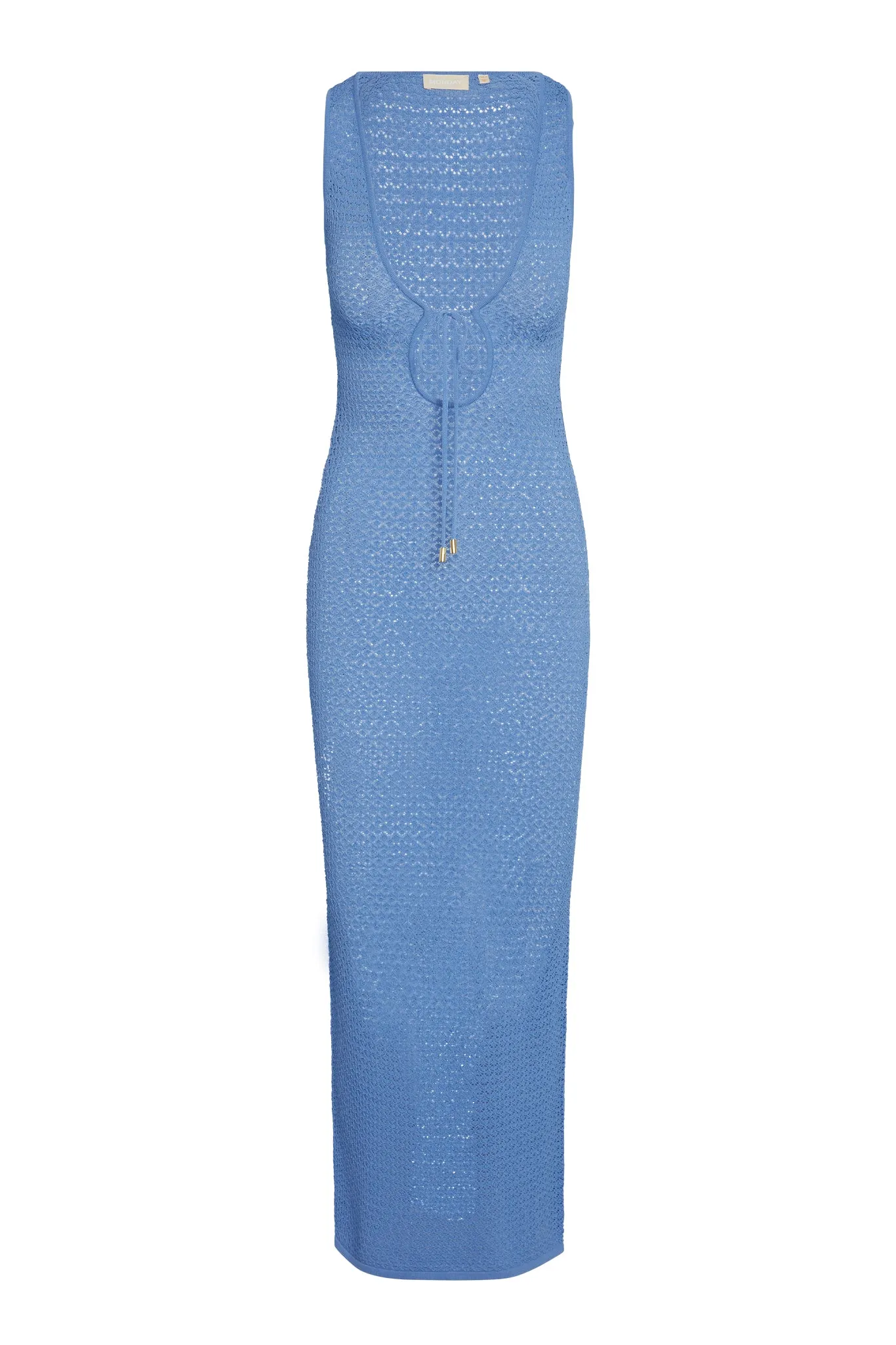 Monte Carlo Tie Dress - Azure Lace Crochet