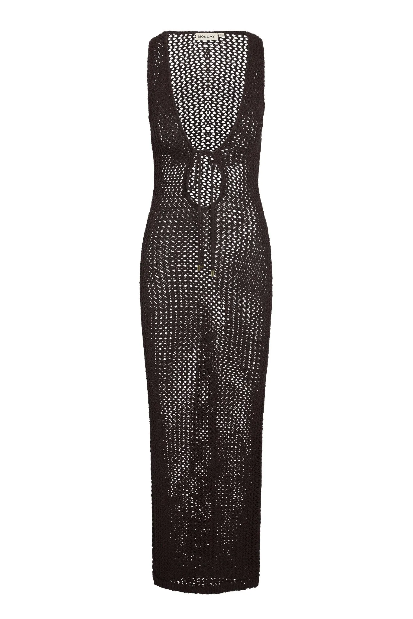 Monte Carlo Tie Dress - Espresso Petit Crochet