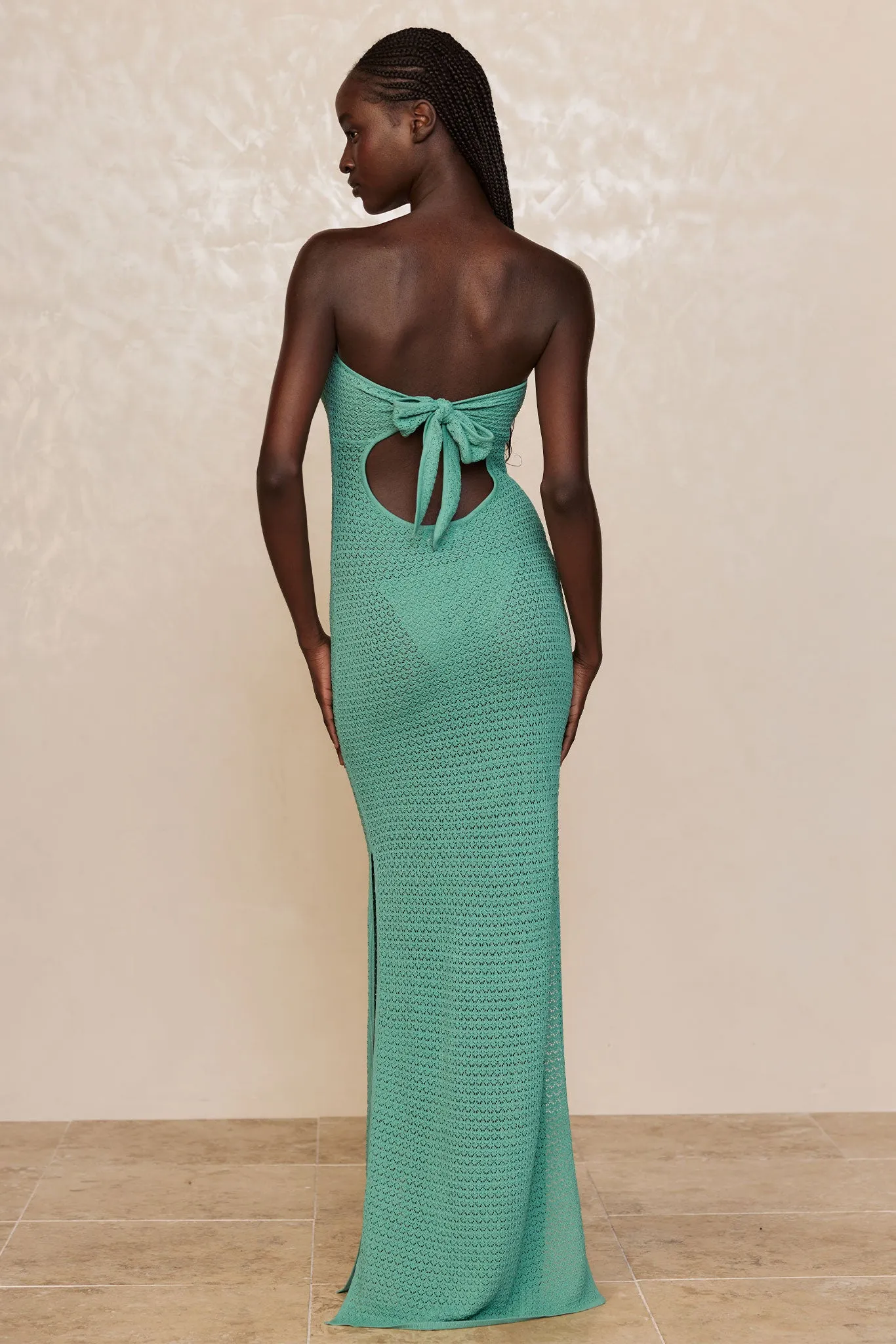 Montego Bandeau Dress - Pond Lace Crochet