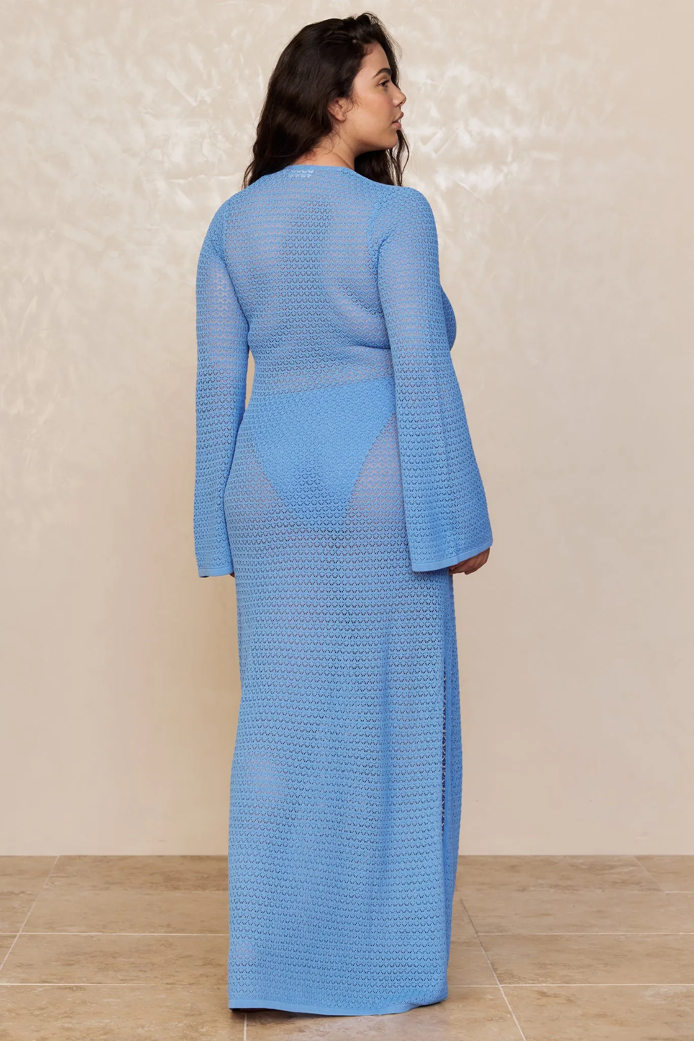 Montego Dress - Azure Lace Crochet