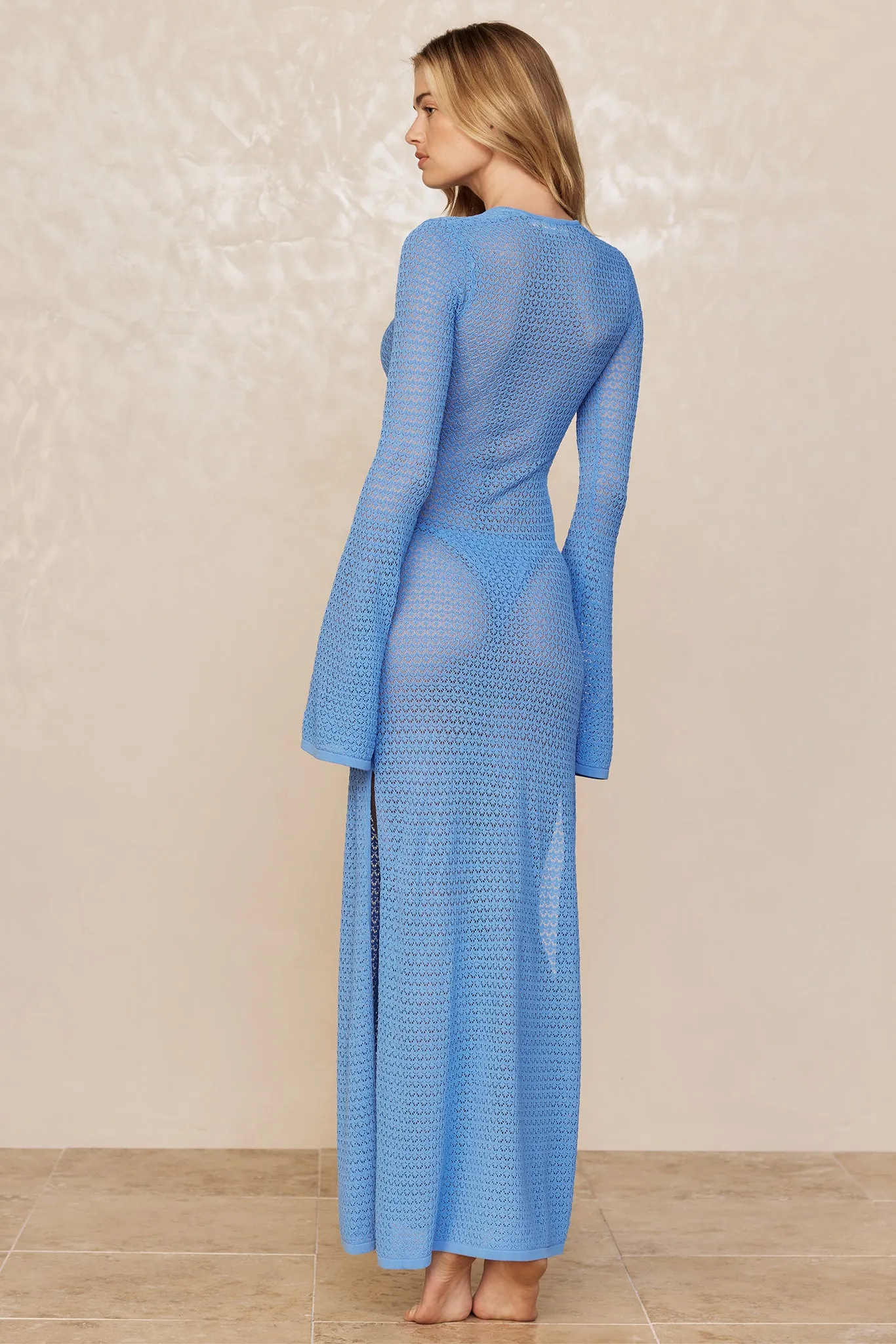 Montego Dress - Azure Lace Crochet