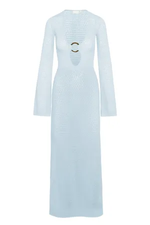 Montego Dress - Ice Lurex Lace Crochet