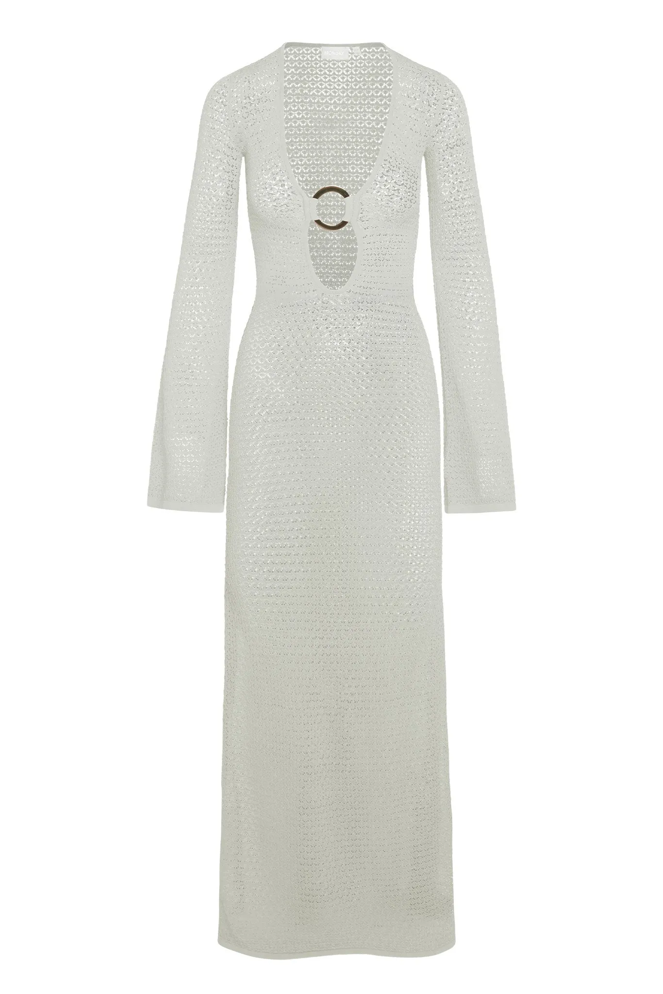 Montego Dress - Ivory Lurex Lace Crochet