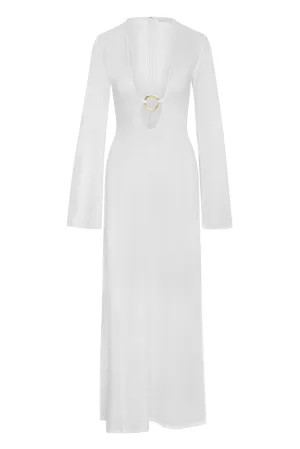 Montego Dress - White Linen