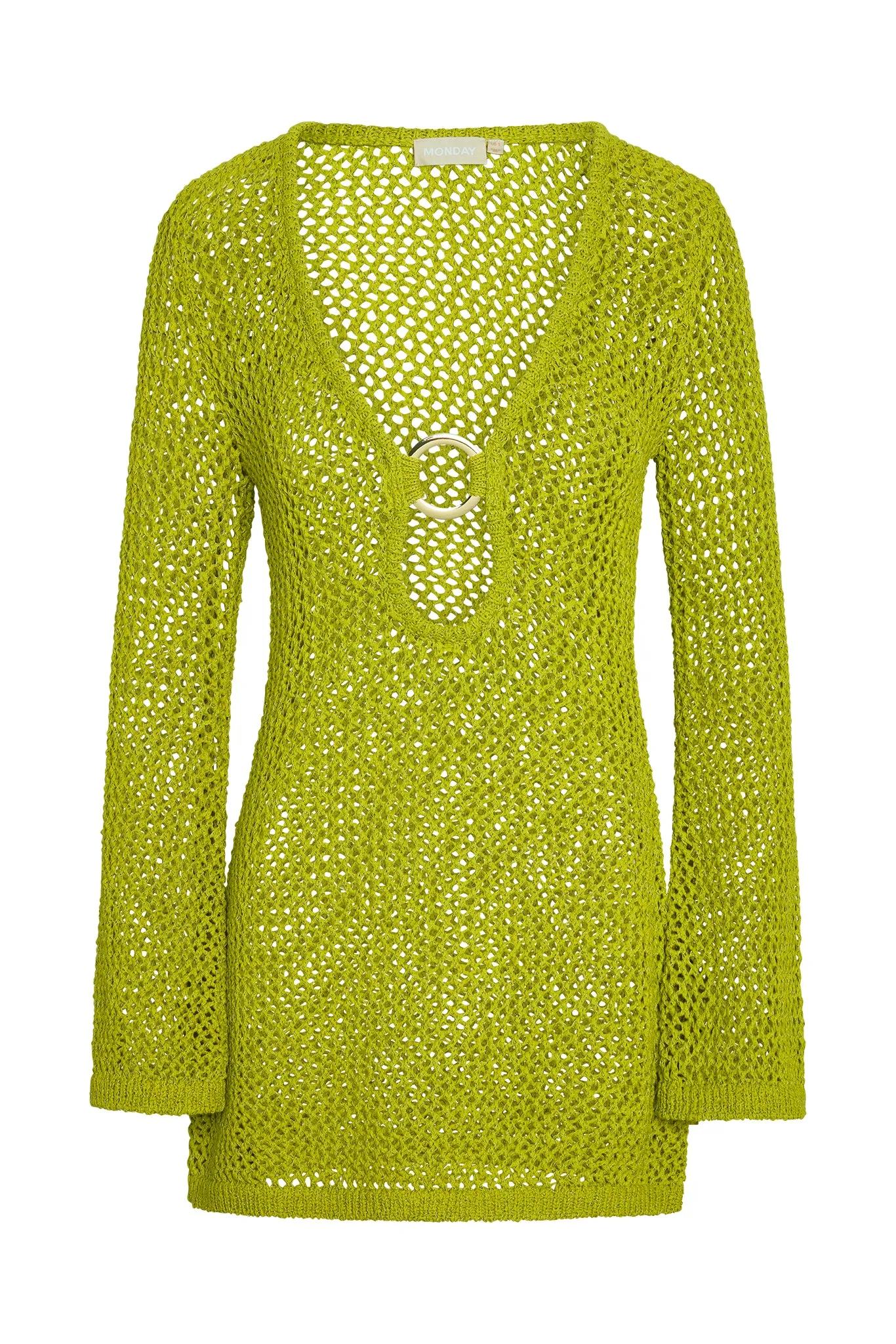 Montego Mini Dress - Chartreuse Petit Crochet