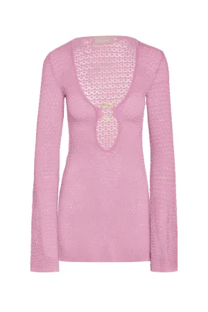Montego Mini Dress - Cherry Blossom Lace Crochet