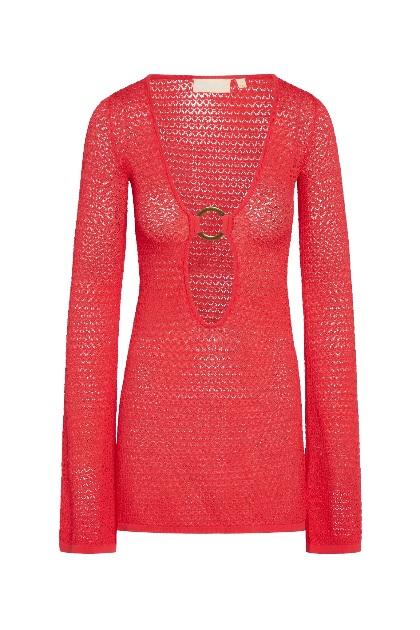 Montego Mini Dress - Strawberry Lace Crochet