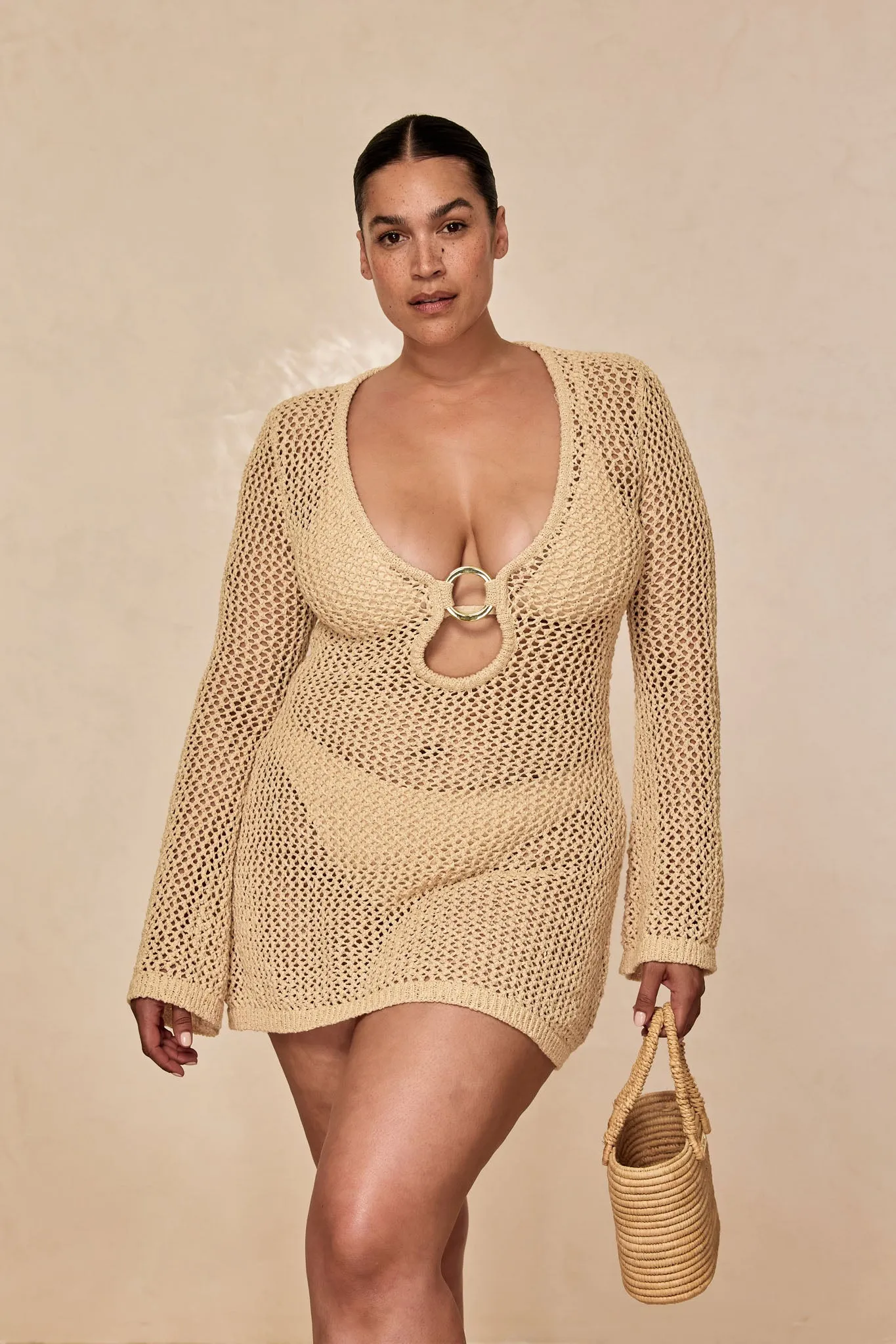 Montego Mini Dress - Vanilla Petit Crochet