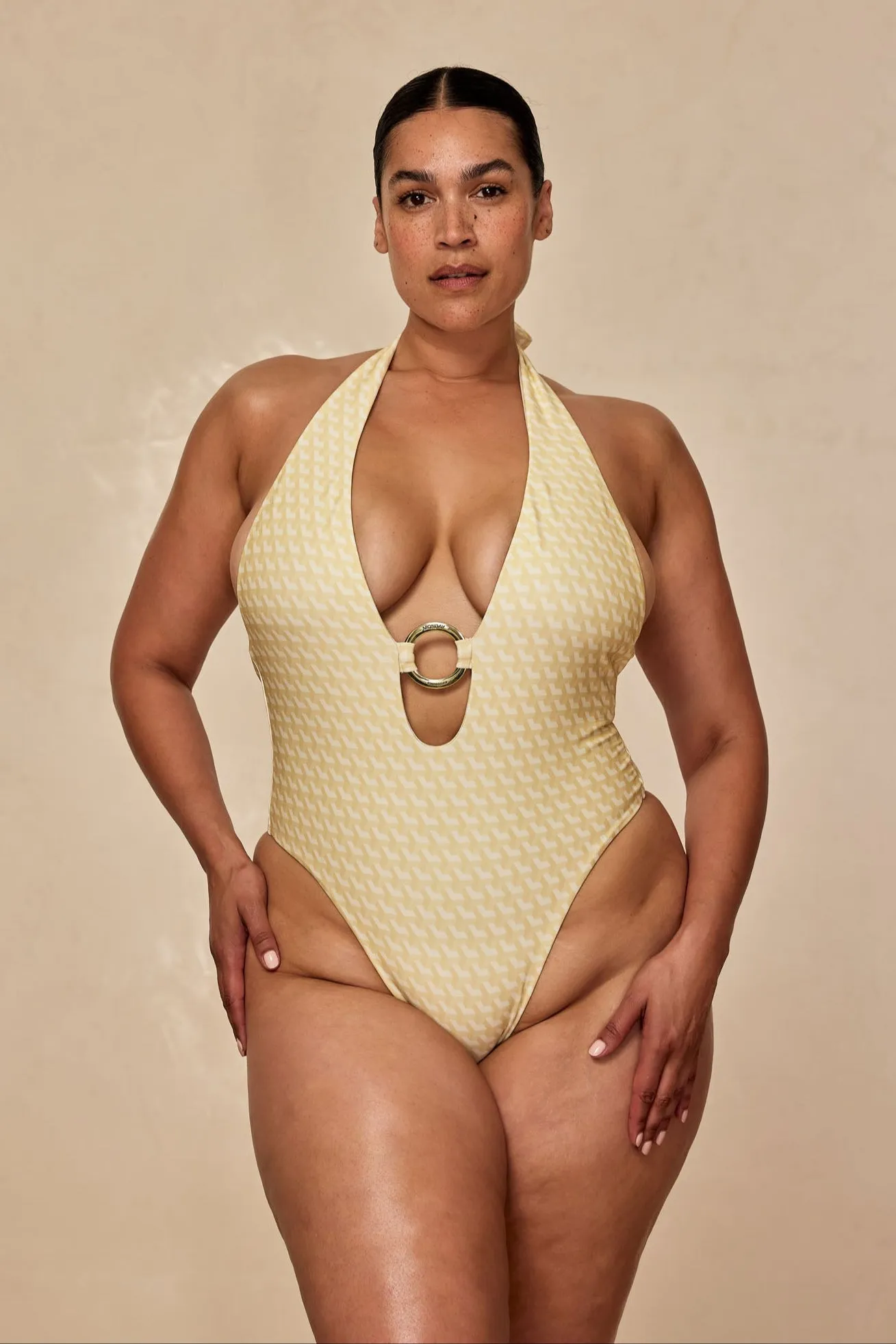 Montego One Piece - Ivory Geo