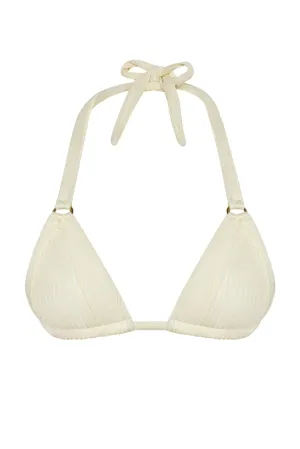 Morocco Top - Ivory Shiny Rib