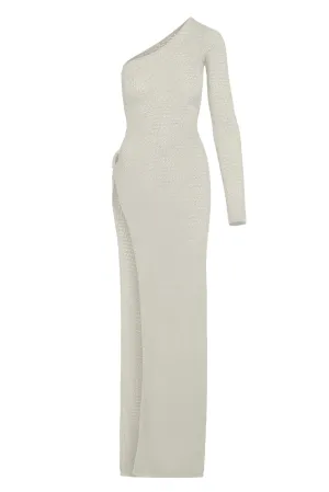 Palermo Dress - Ivory Lurex Lace Crochet