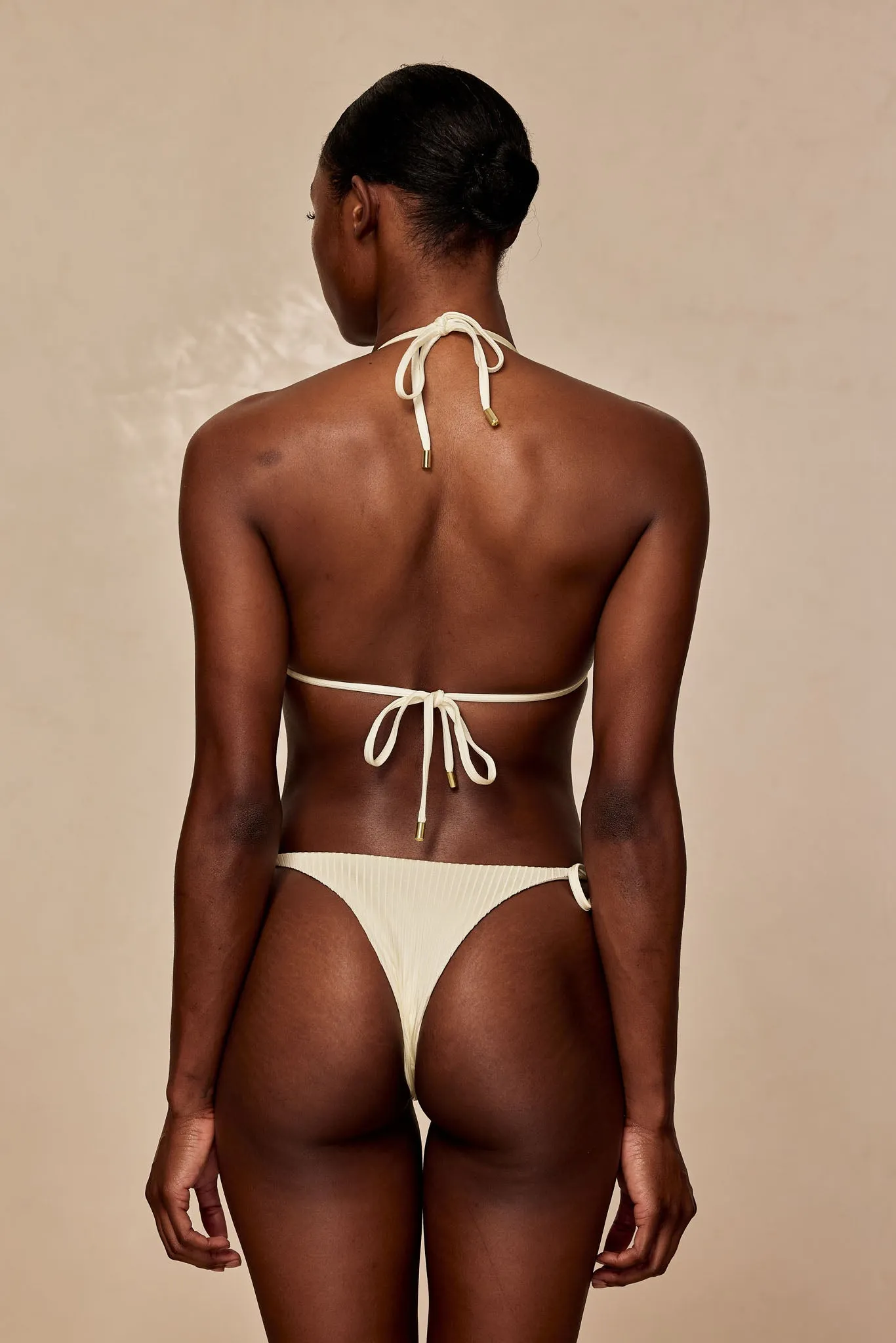 Palma Bottom - Ivory Shiny Rib