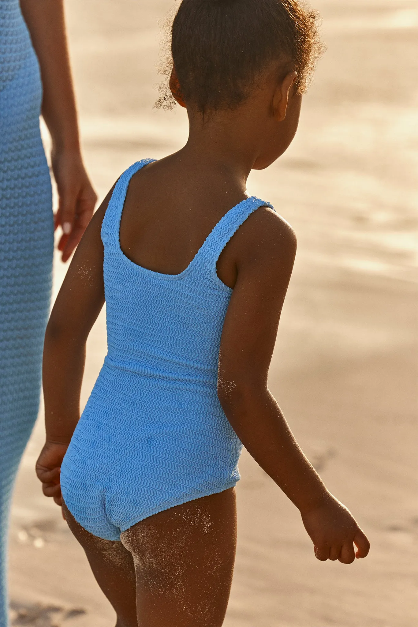 Sardinia One Piece - Azure Crinkle