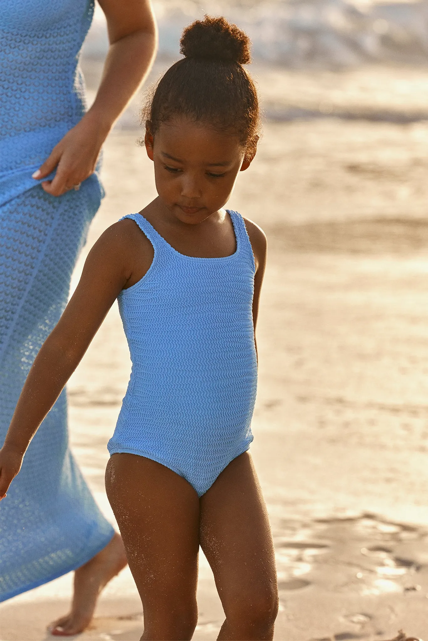 Sardinia One Piece - Azure Crinkle